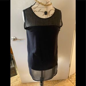 Beautiful black knit & sheer tunic from Chico’s - Size M/8